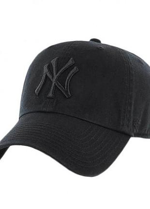 Кепка 47 brand clean up ny yankees чорний уні osfa