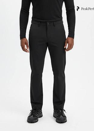 Оригинальные мужские водостойкие штаны peak performance размер s w30 l32 чёрные трекинговые хайкинговые брюки водоотталкивающие outdoor оутдор 3xdry