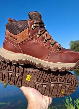 Чоловічі демісезонні коричневі черевики caterpillar threshold rebound trek, 43р.