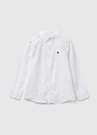 Дитяча біла пряма сорочка benetton el