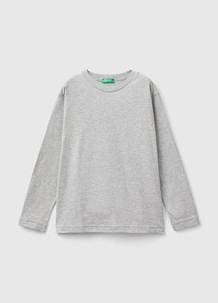Дитячий чорний прямий реглан benetton 501, xl