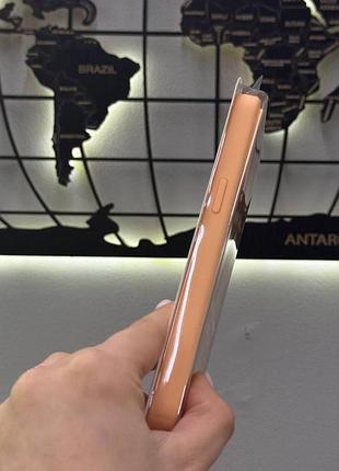 Чехол с микрофиброй silicone case для iphone 15 pro max, чехол-накладка для айфон 15 про макс (персиковый) 7