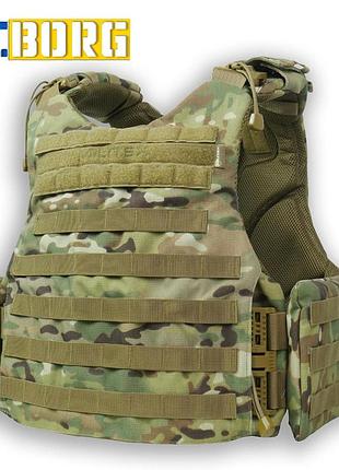 Бронежилет militex modular x-1 (увеличенная площадь защиты) multicam