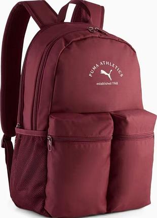 Рюкзак puma phase class backpack 20l бордовий дитячий 44,5 x 30 x 14 см (091734-20)