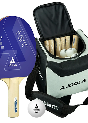 Набір для настільного тенісу joola bag set hit (14 ракеток, 30 м’ячів) 54839