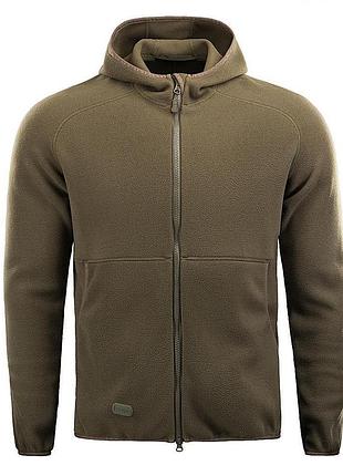 M-tac кофта lite microfleece hoodie army olive l 4