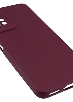 Чехол pro camera для xiaomi redmi note 12 pro 4g бампер с микрофиброй бордовый 3