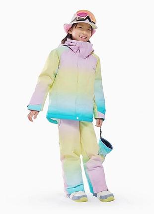 Дитячий зимовий гірськолижний костюм vector glow