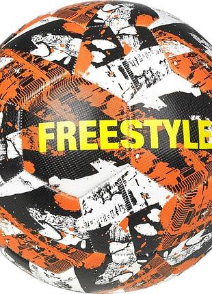 Мяч футбольный select monta freestyle v22 бело-помаранчовый уни 4,5