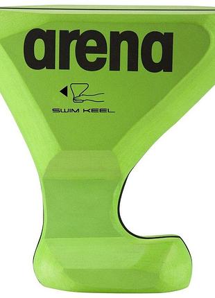 Доска для плавания arena swim keel зеленый уни 26х18см