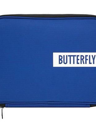 Чехол на ракетку для настольного тенниса butterfly single case logo 2019, синий