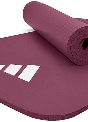 Килимок для фітнесу adidas fitness mat бордовий уні 183 х 61 х 1 см