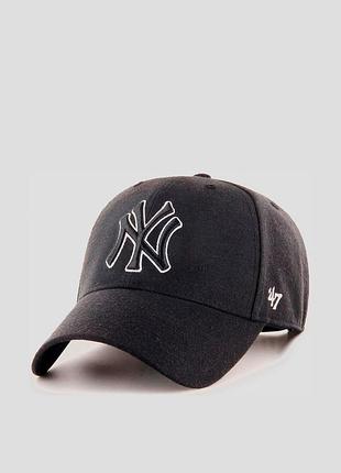 Кепка 47 brand yankees snapback чорний уні osfa