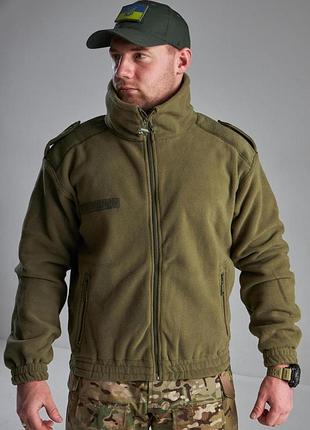 Флісова кофта mil-tec f2 olive s
