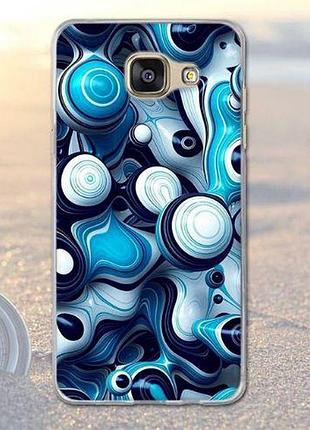 Чехол бампер с картинкой для samsung a5-2016 galaxy a510 круги 3d