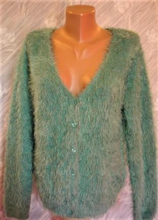 Тёплая мятная кофта "etam" 48-50 р