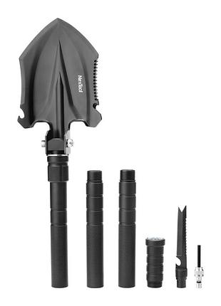 Многофункциональная складная лопата nextool folding shovel medium 930 мм, нержавеющая сталь.