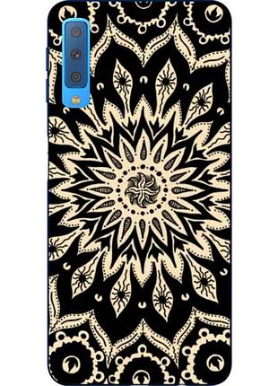 Силіконовий чохол бампер для samsung a750f galaxy a7 2018 з картинкою візерунок