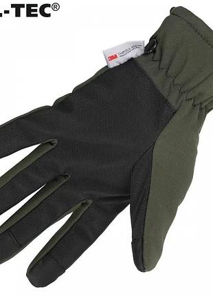 Рукавиці mil-tec softshell thinsulate olive xl 4