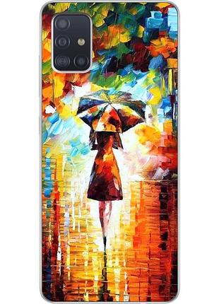Силіконовий чохол для samsung a51 2020 galaxy a515 з картинкою під парасолькою