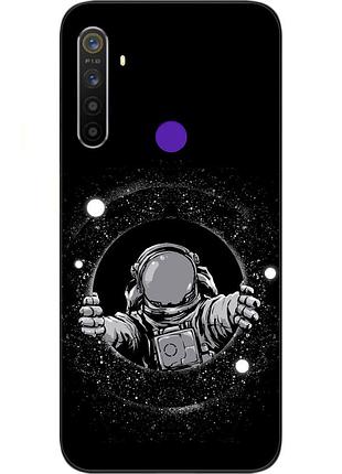 Силиконовый чехол с картинкой для realme 5i обзор космонавта