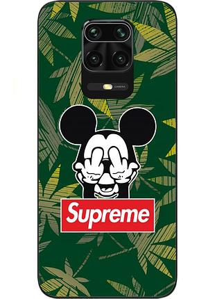 Оригинальный tpu чехол с картинкой для xiaomi redmi note 9s / note 9 pro микки supreme