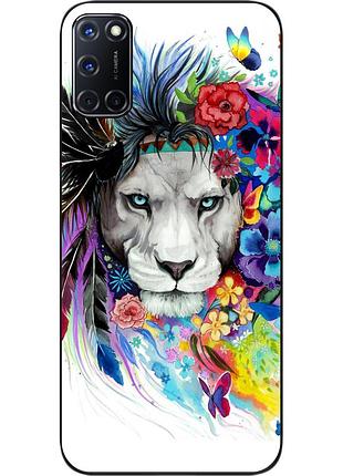 Силіконовий чохол для oppo a52 з картинкою лев