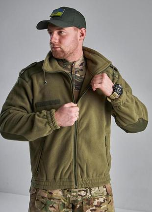 Флисовая кофта mil-tec f2 olive 4