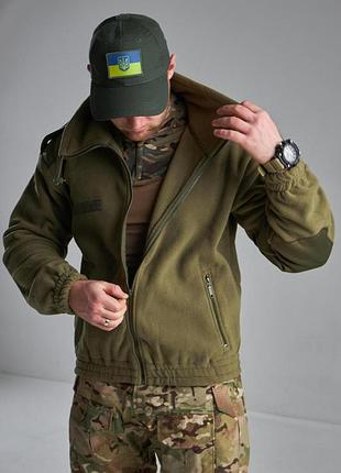 Флисовая кофта mil-tec f2 olive 5
