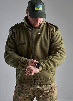Флисовая кофта mil-tec f2 olive 6