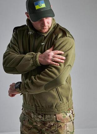 Флисовая кофта mil-tec f2 olive 7