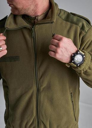 Флисовая кофта mil-tec f2 olive 10