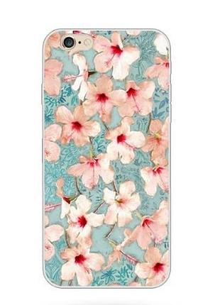 Эксклюзивный чехол для iphone 6 / 6s с картинкой цветочки