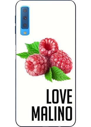 Антибрендовый силіконовий чохол для samsung a750f galaxy a7 2018 з картинкою love malino