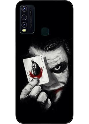 Силиконовый чехол для vivo y30 с картинкой джокер с картой