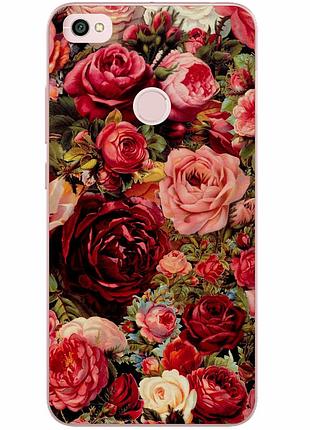 Силіконовий чохол з малюнком для xiaomi redmi note 5a prime троянди