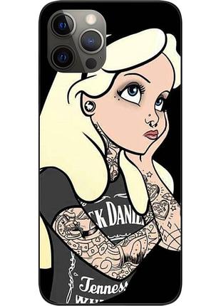 Силиконовый чехол бампер для iphone 12 pro с картинкой золушка