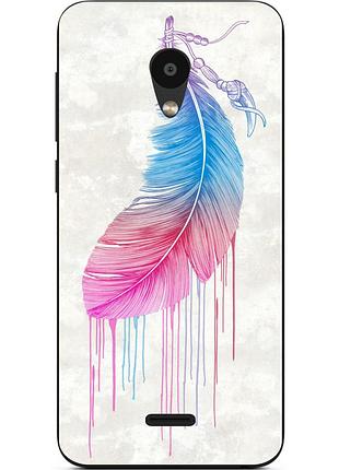 Оригінальний чохол накладка для meizu c9 з картинкою перо