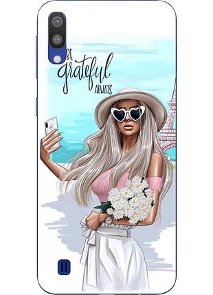 Силиконовый чехол с рисунком для samsung galaxy m10 / a10 селфи