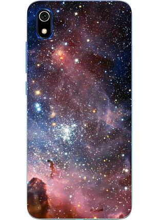 Чехол силиконовый для xiaomi redmi 7a с картинкой космос