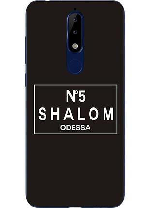 Антибендовый силіконовий чохол для nokia 5.1 2018 з картинкою shalom №5 odessa