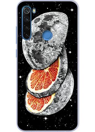 Бампер силіконовий чохол для xiaomi redmi note 8 з картинкою апельсин