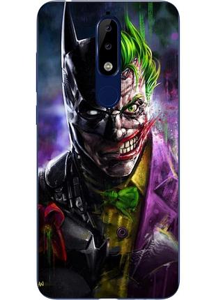 Силіконовий чохол з малюнком для nokia 5.1 2018 two face