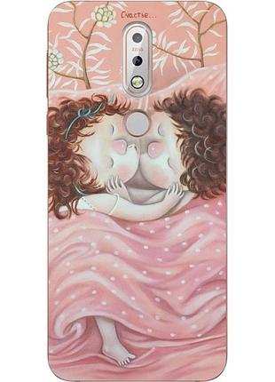 Бампер силіконовий чохол для nokia 7.1 з картинкою щастя
