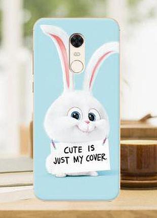 Чохол бампер з картинкою для xiaomi redmi 5 plus зайчик