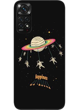 Силиконовый чехол бампер для xiaomi redmi note 11 / note 11s с картинкой карусель