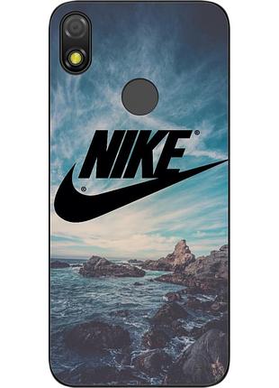 Силіконовий чохол для tecno pop 3 з картинкою логотип nike