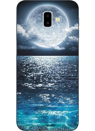Оригинальный чехол накладка для samsung galaxy j6 plus 2018 с картинкой луна