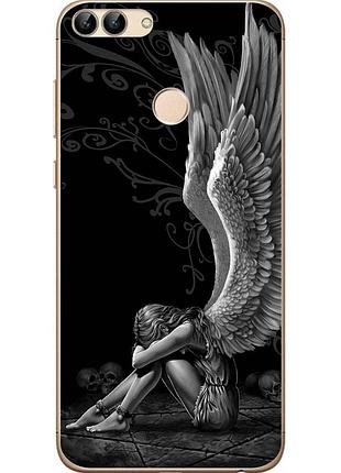Чохол силіконовий для huawei p smart з картинкою ангел