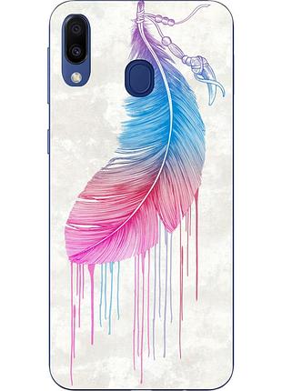 Оригинальный чехол накладка для samsung galaxy a30 2019 a305f с картинкой перо